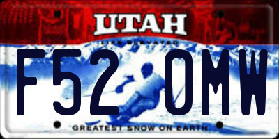 UT license plate F520MW