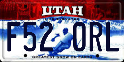 UT license plate F520RL