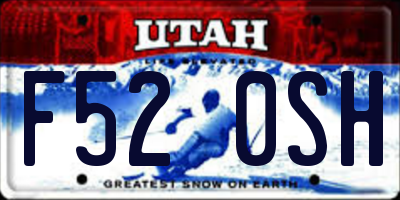 UT license plate F520SH