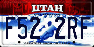 UT license plate F522RF