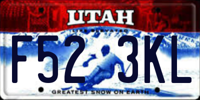 UT license plate F523KL