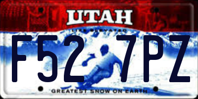 UT license plate F527PZ