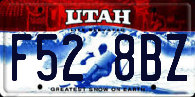 UT license plate F528BZ