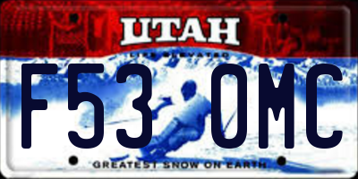 UT license plate F530MC