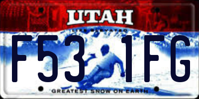 UT license plate F531FG