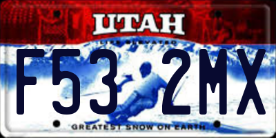 UT license plate F532MX
