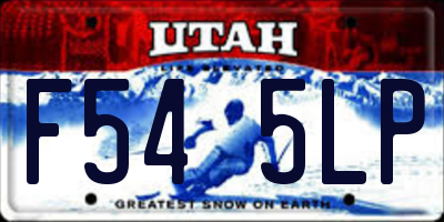 UT license plate F545LP