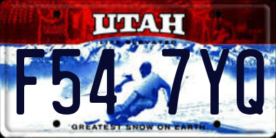 UT license plate F547YQ