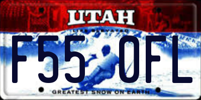 UT license plate F550FL
