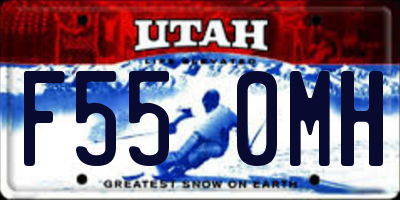 UT license plate F550MH