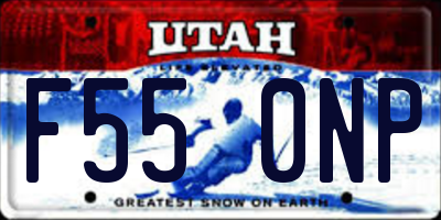 UT license plate F550NP