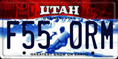 UT license plate F550RM