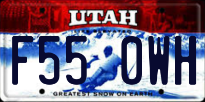 UT license plate F550WH