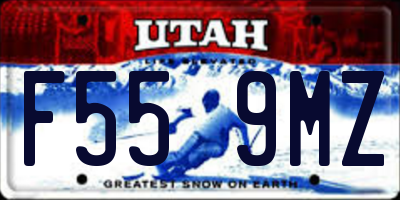 UT license plate F559MZ