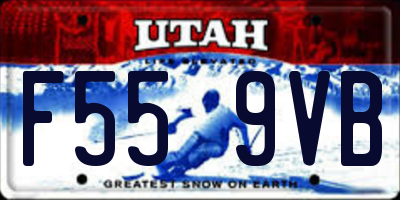 UT license plate F559VB