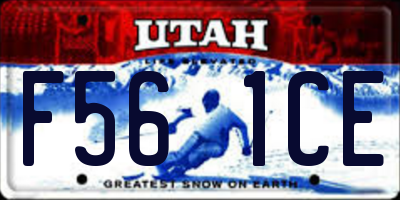 UT license plate F561CE