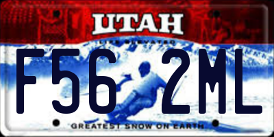 UT license plate F562ML