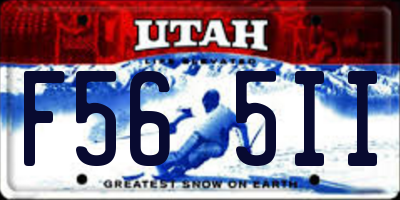 UT license plate F565II