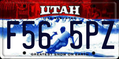 UT license plate F565PZ