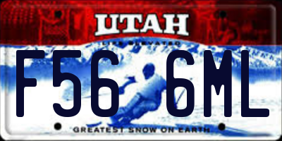 UT license plate F566ML
