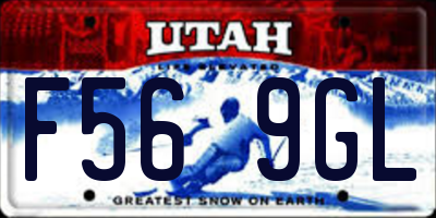 UT license plate F569GL