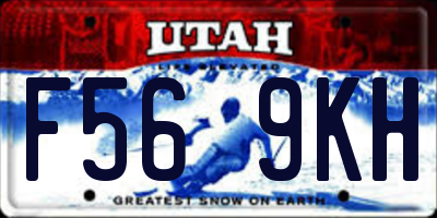 UT license plate F569KH