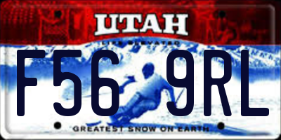 UT license plate F569RL