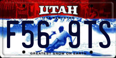UT license plate F569TS