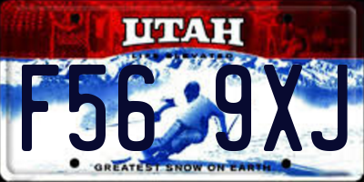 UT license plate F569XJ