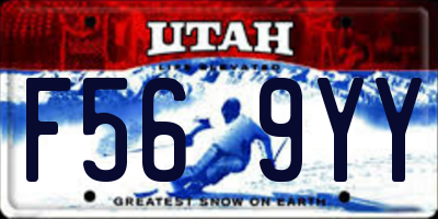 UT license plate F569YY