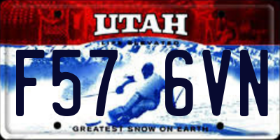 UT license plate F576VN