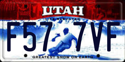 UT license plate F577VF
