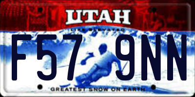 UT license plate F579NN