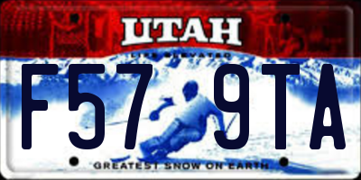 UT license plate F579TA