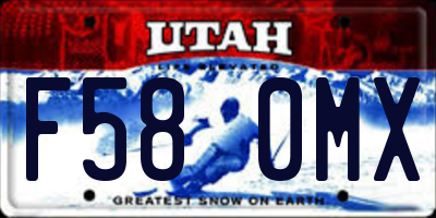 UT license plate F580MX