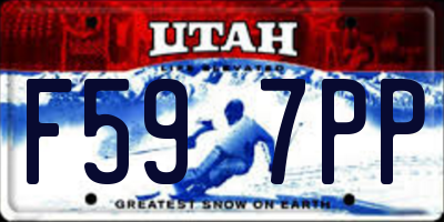 UT license plate F597PP