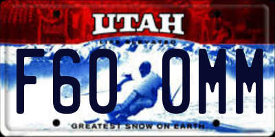 UT license plate F600MM