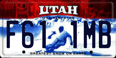 UT license plate F611MB