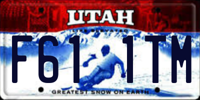 UT license plate F611TM