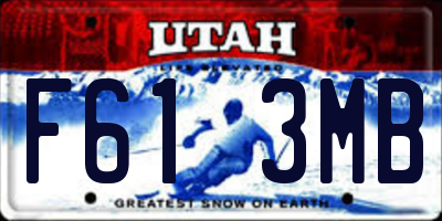 UT license plate F613MB