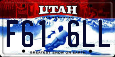 UT license plate F616LL