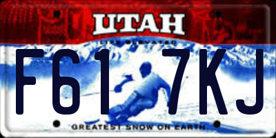UT license plate F617KJ