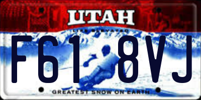 UT license plate F618VJ