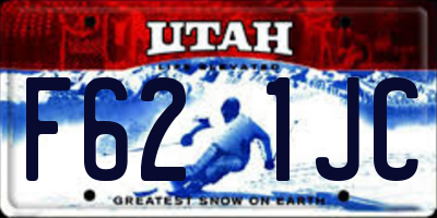 UT license plate F621JC