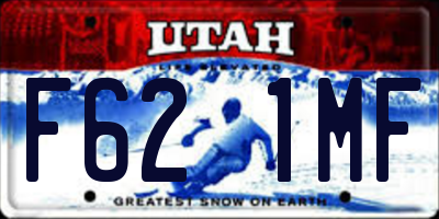 UT license plate F621MF
