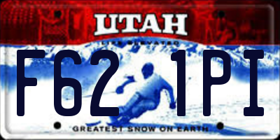 UT license plate F621PI