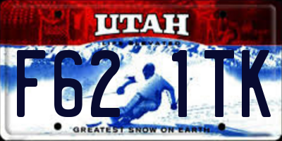 UT license plate F621TK