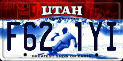 UT license plate F621YI