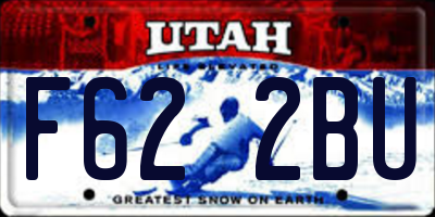 UT license plate F622BU