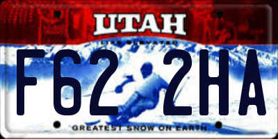 UT license plate F622HA